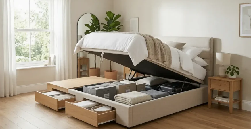 storage bed frame