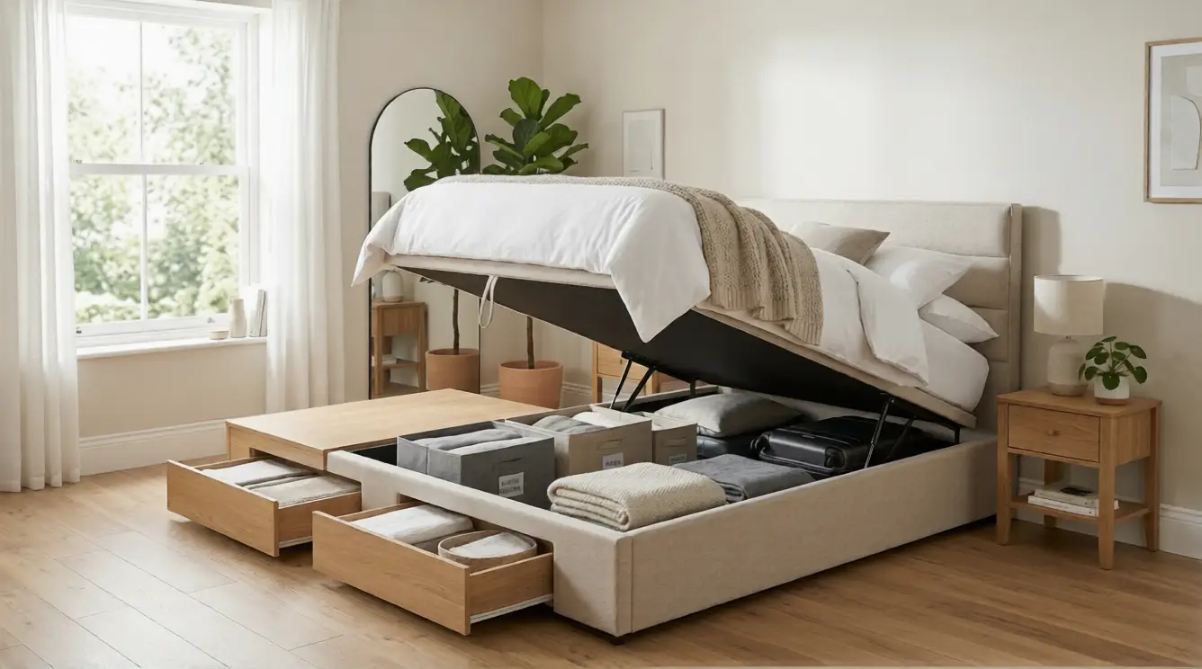 storage bed frame