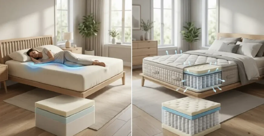 memory foam vs hybrid